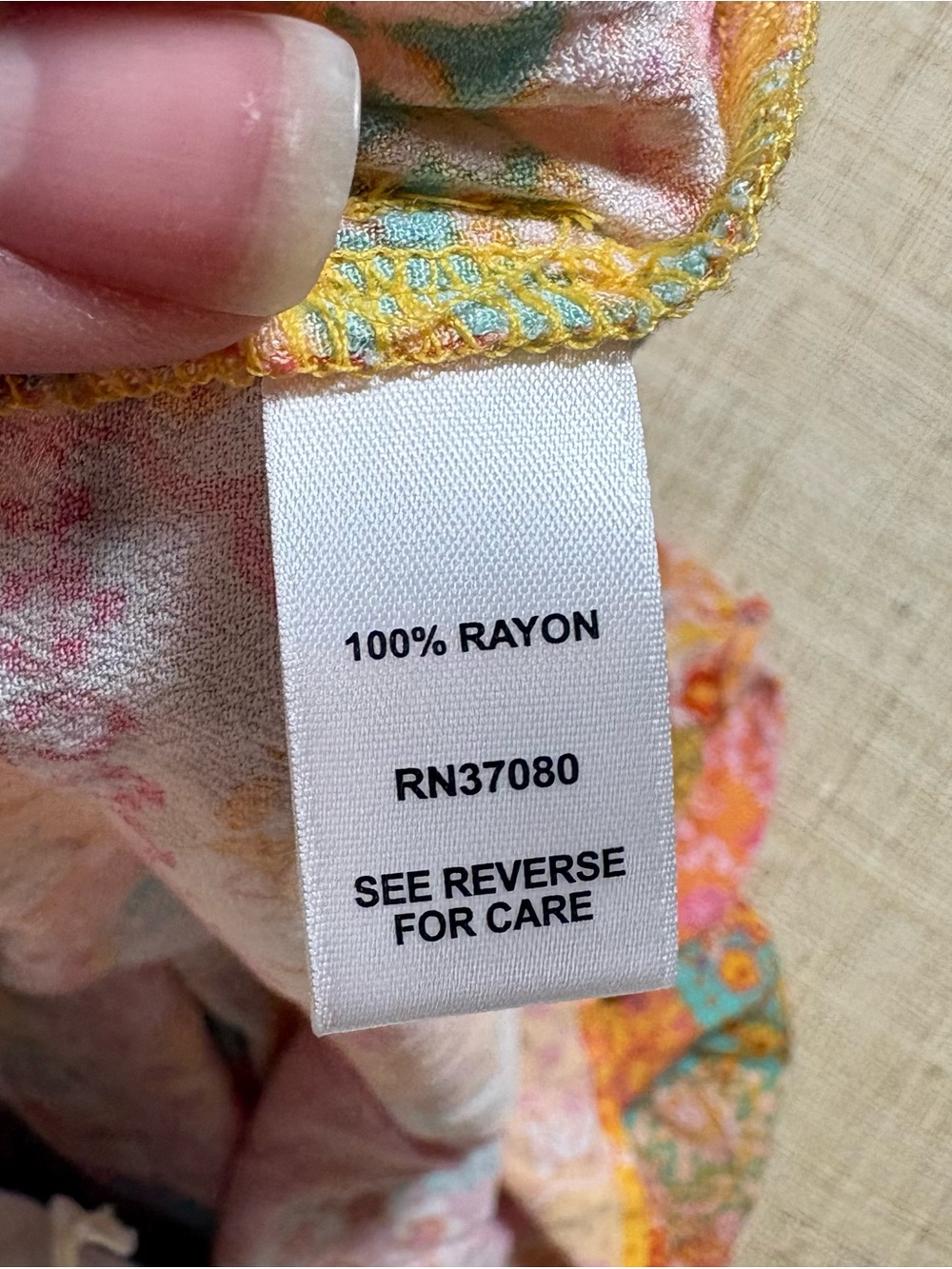 Cato Multi-Color Patchwork Tie-Front Ruffle Camisole - Picture 4 of 4